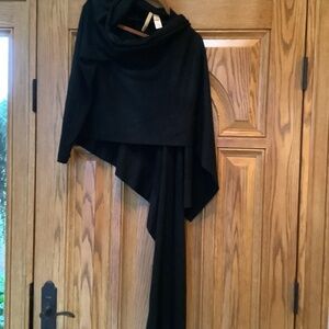 JJILL/PureJill Black Asymmetrical Sweater/Sleeves